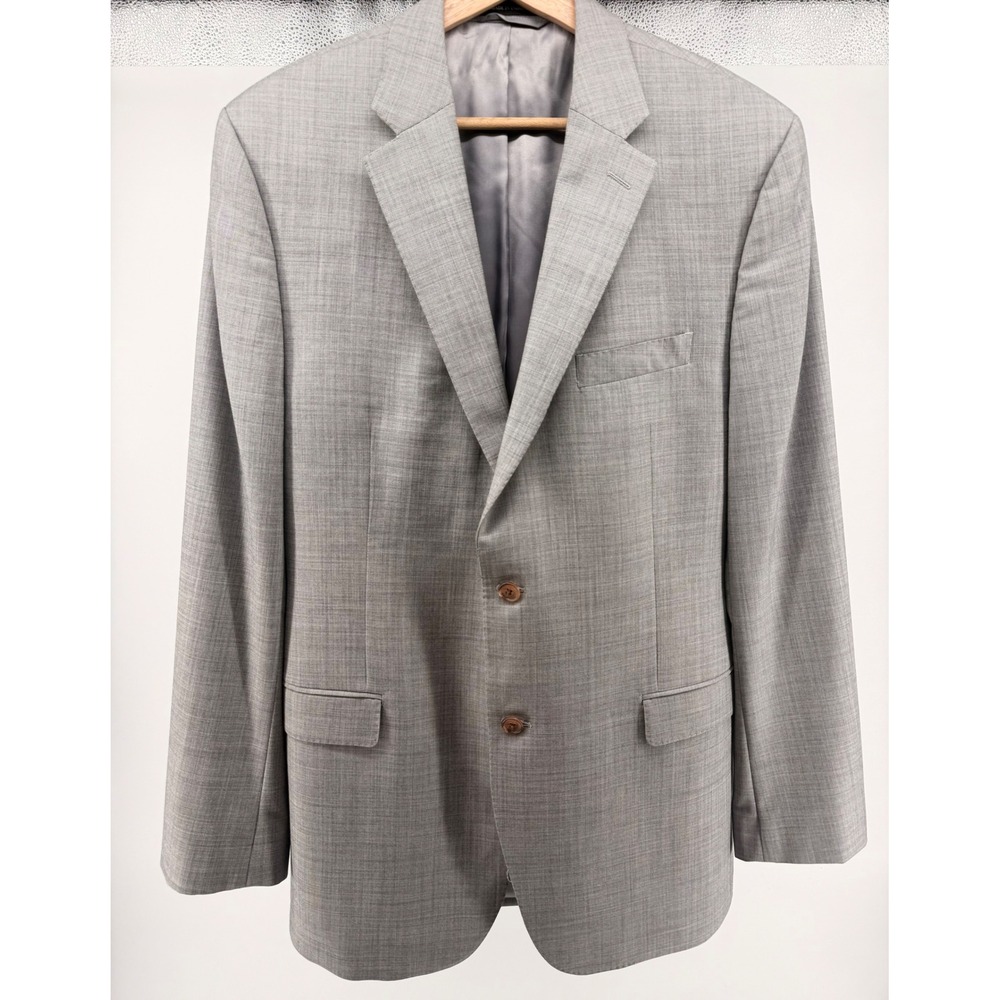 Lauren Ralph Lauren Black Label Gray Wool‎ Slim Fit Sport Coat Blazer 42L 797